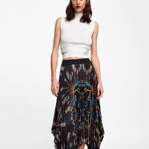 ZARA FUNNEL NECK TOP WITH CUT OUTS